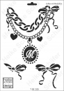 Schablone-Stencil A4 015-1205 Collier mit Medaillon